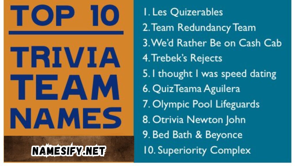 Top Harry Potter Trivia Team Names