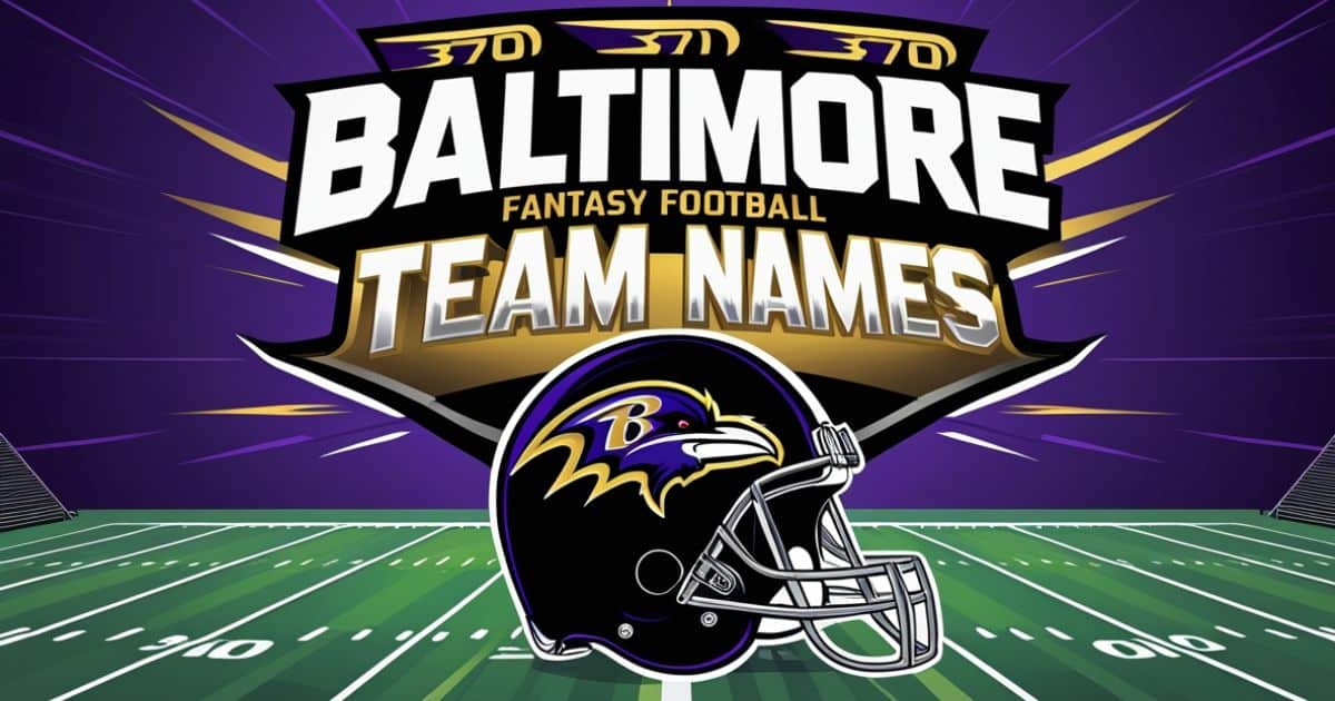 Baltimore Ravens Fantasy Football Team Names