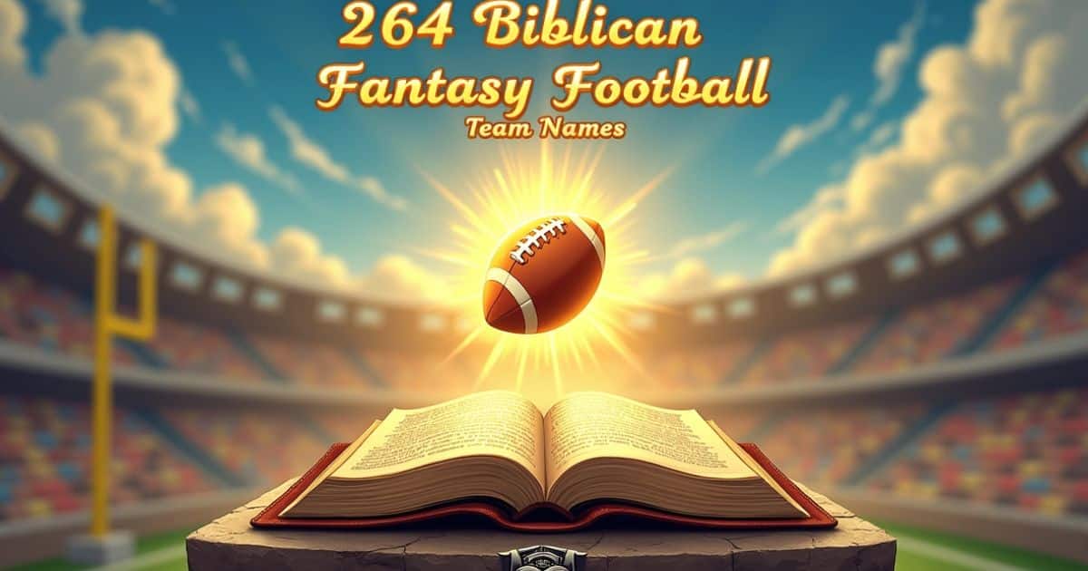 Biblical Fantasy Football Team Names