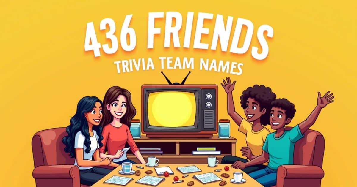 Friends Trivia Team Names