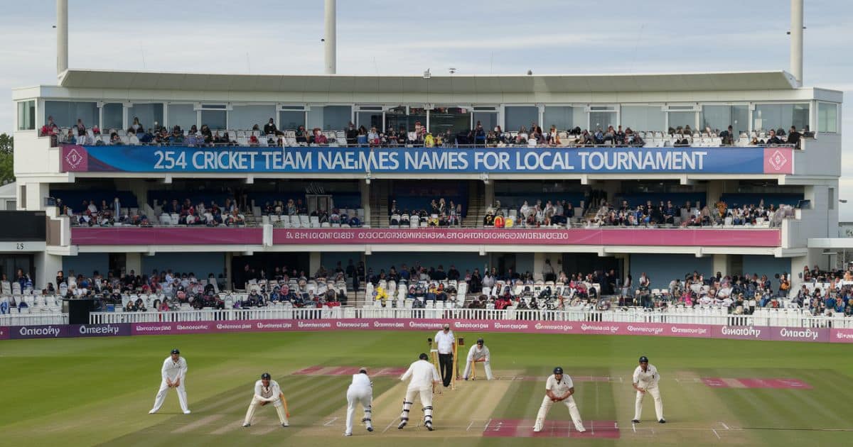 cricket team names