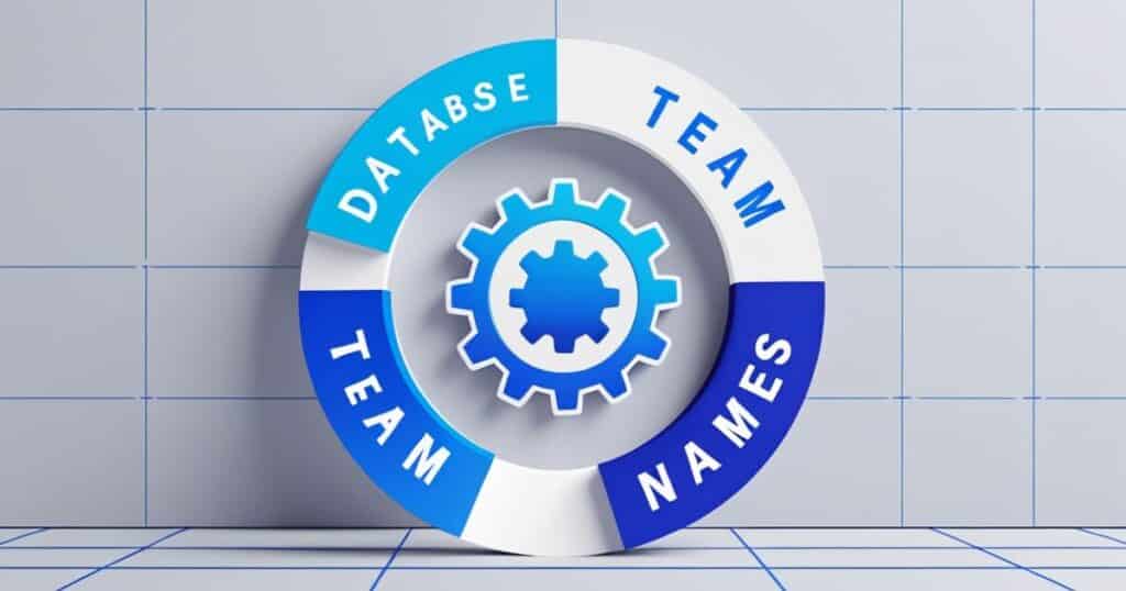 database team names