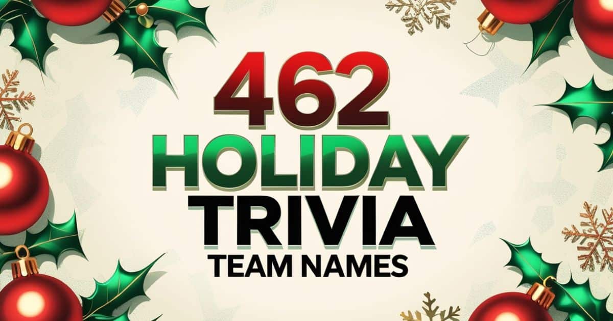 holiday team names