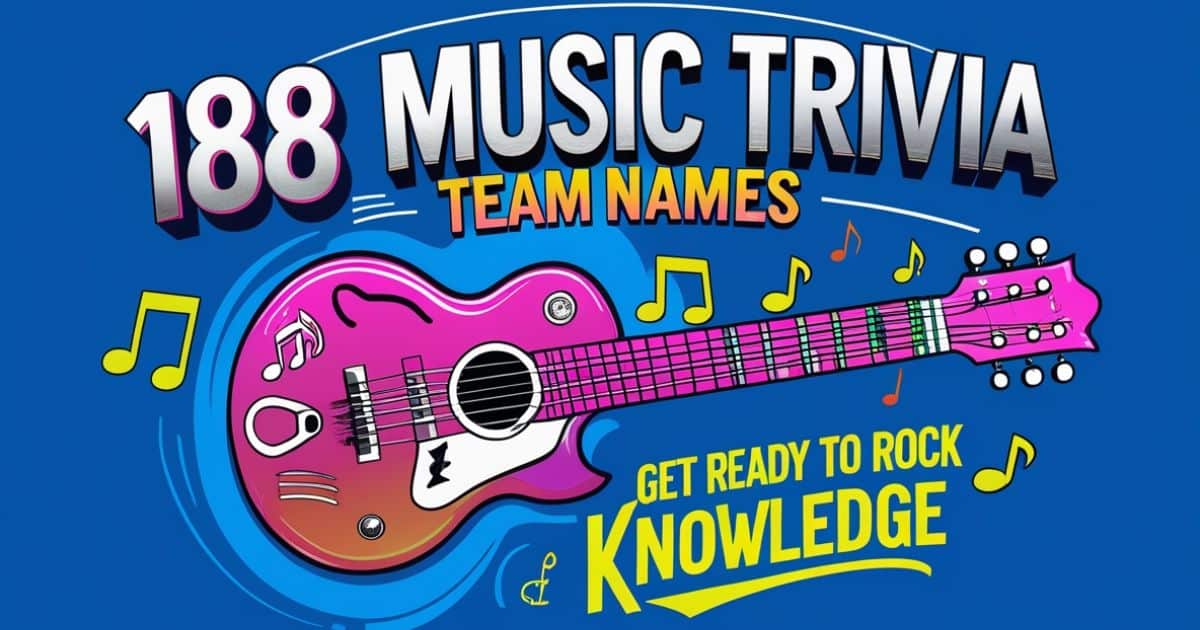 music trivia team names