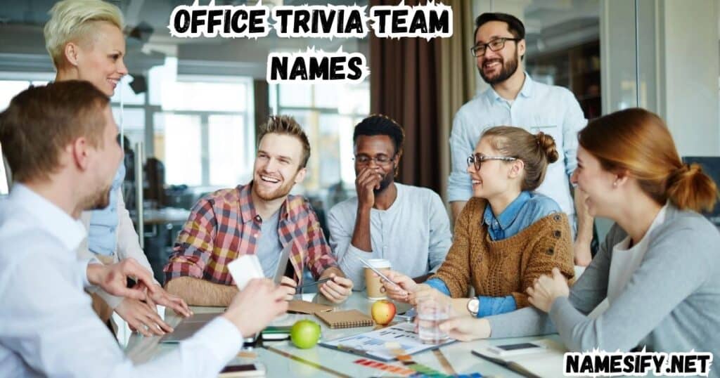 office trivia team names

