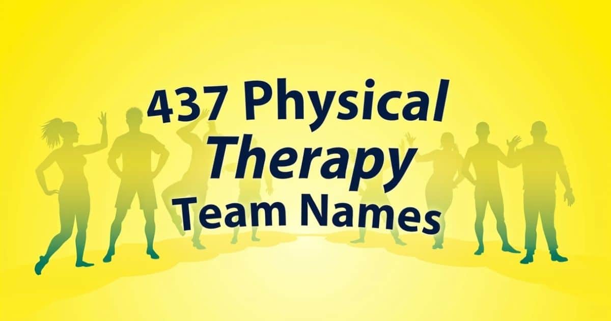 physical therapy team names