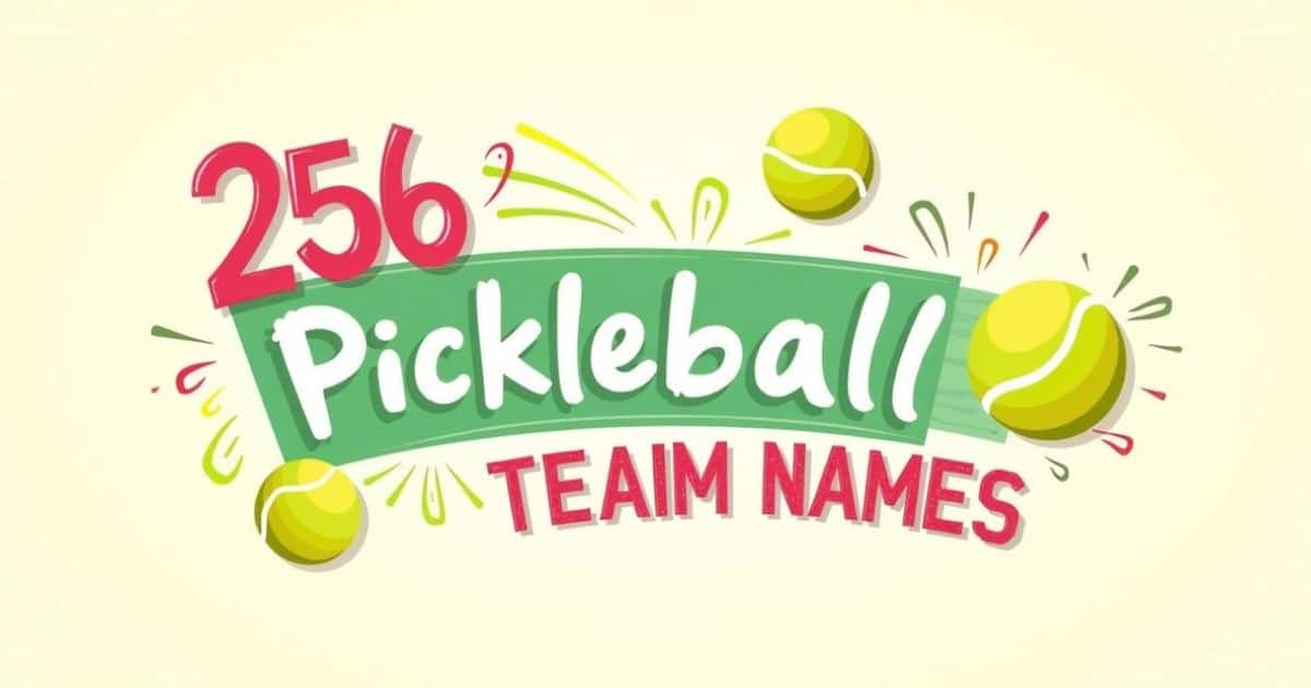 pickleball team names