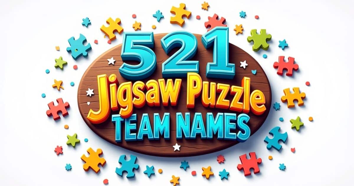 puzzle team names