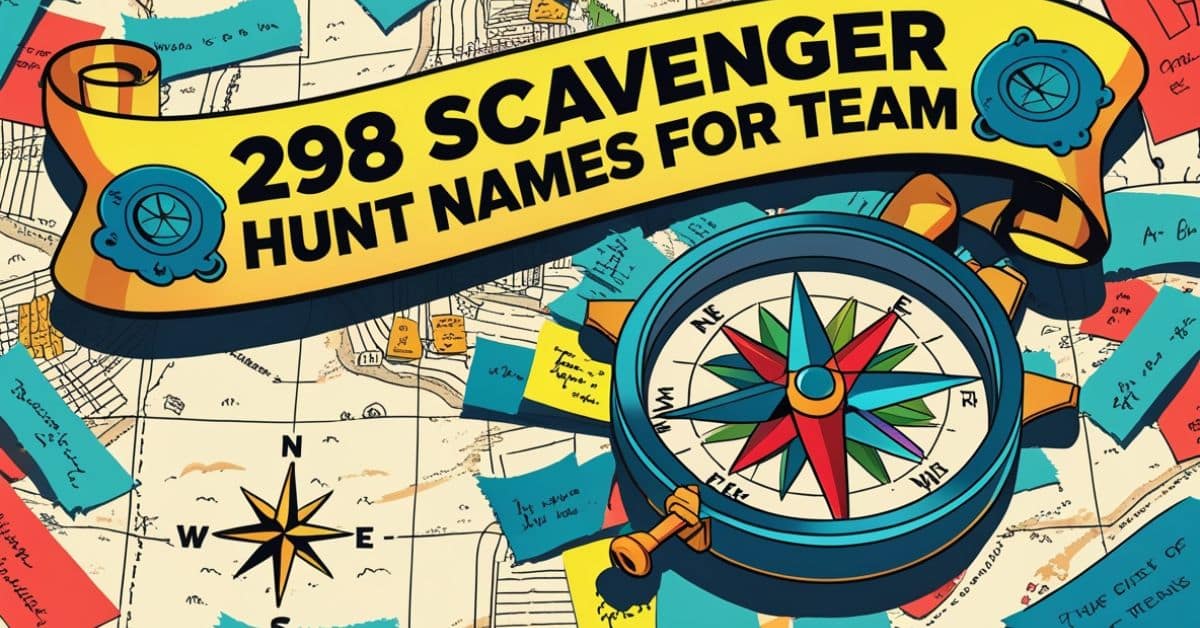 scavenger hunt team names