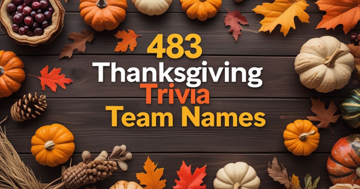 thanksgiving team names